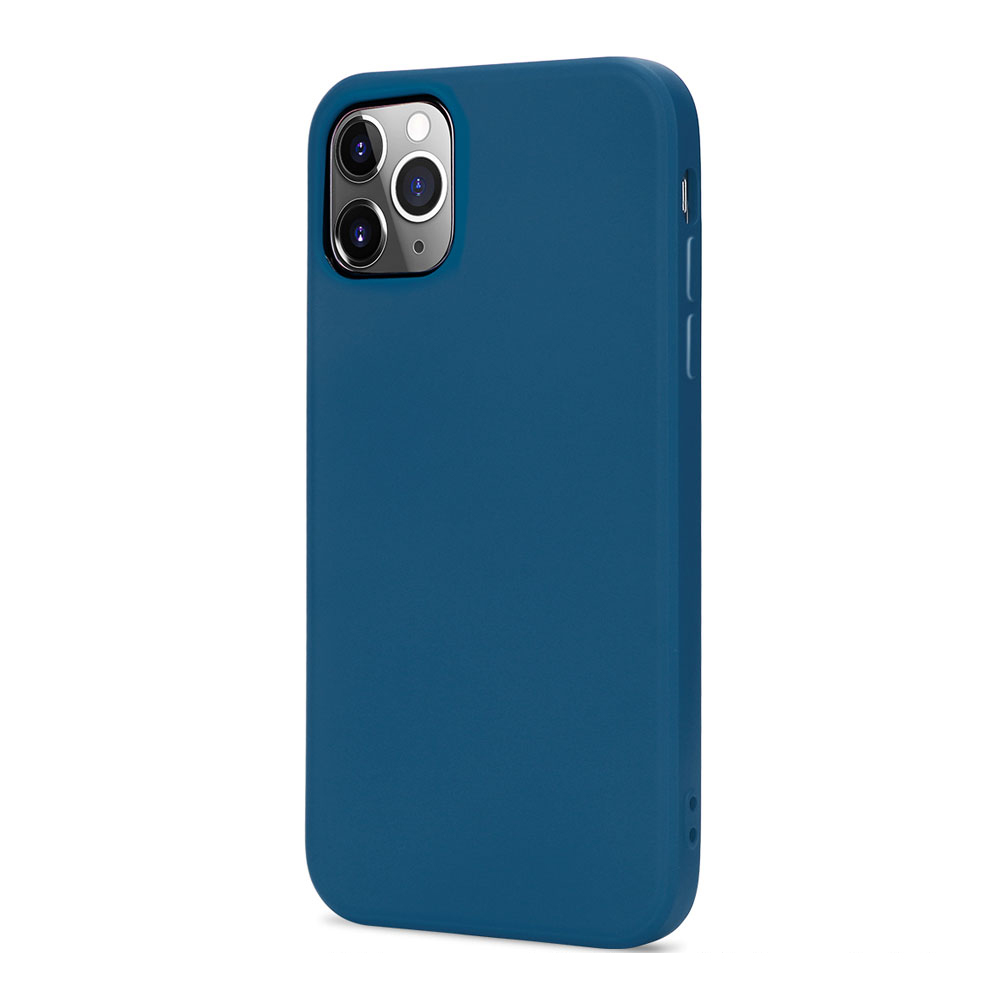 Slim Pro Silicone Full Corner Protection Case for iPHONE 12 / iPHONE 12 Pro 6.1 inch (Navy Blue)